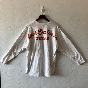Texas Longhorns Sequined Long Sleeve Shirt Sweatshirt  Size Large